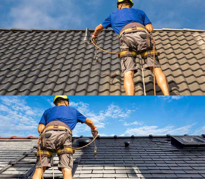 Nettoyage toiture - PROEDDY COUVREUR 72 : artisan couvreur sur LE MANS et les alentours dans LA SARTHE (72) : Entretien de toiture : Nettoyage toiture, démoussage, traitement anti mousse par pulvérisation toiture, peinture hydrofuge toit sur LE MANS et les alentours dans LA SARTHE (72)